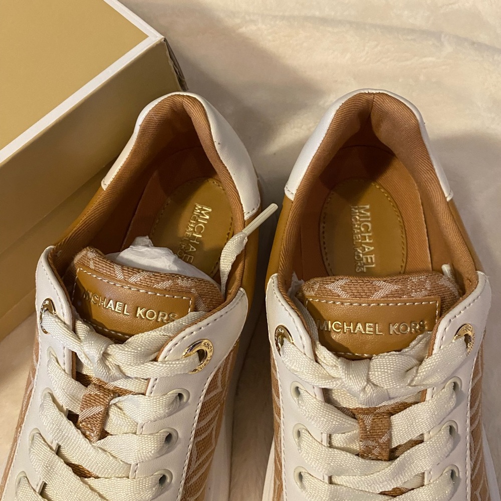 Michael Kors Romey Logo Jacquard Platform Sneakers 👟 - Picture 6 of 7